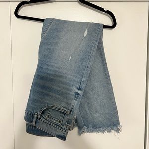 Loft high waisted flare crop jeans